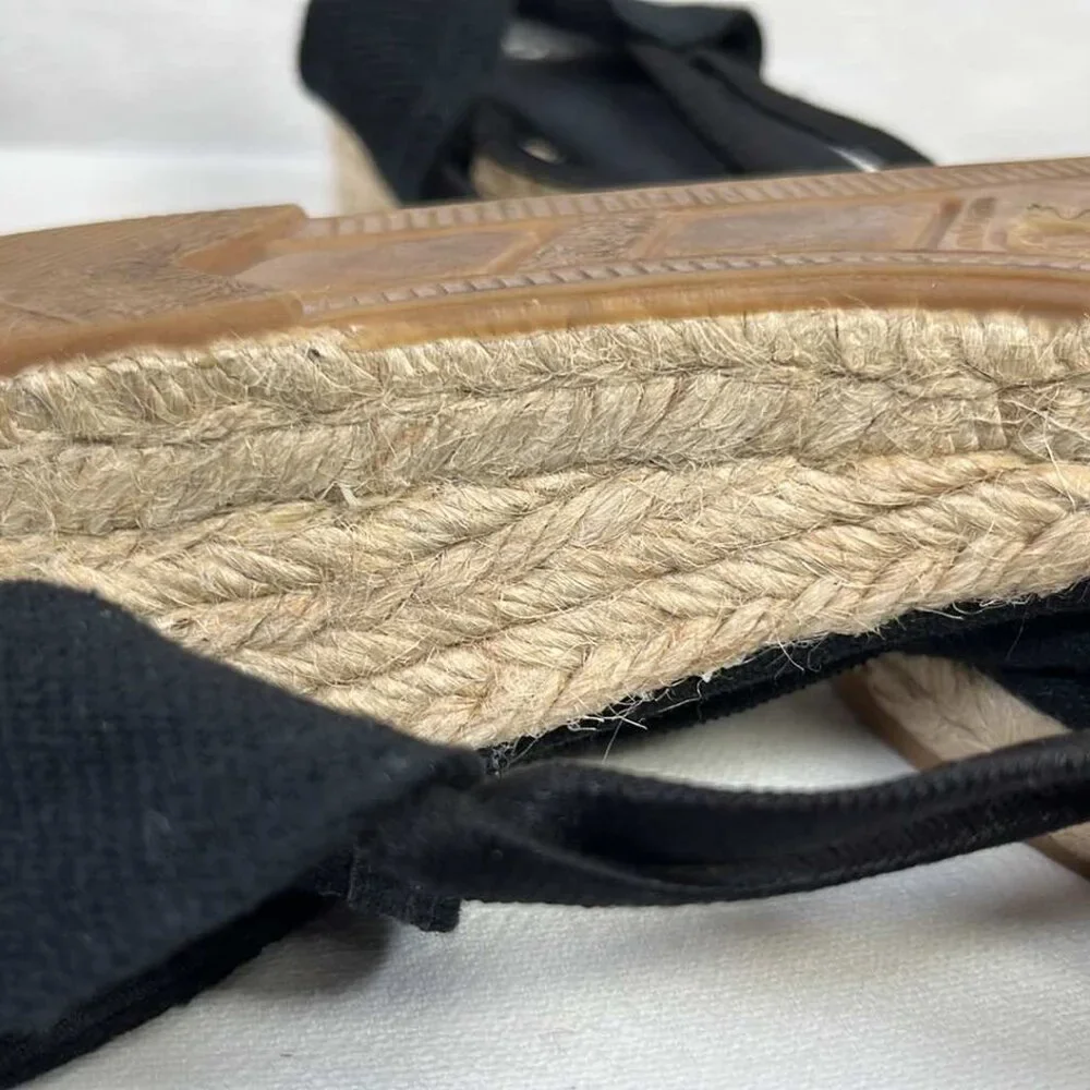 Sesto Meucci Black Espadrilles SZ 10 Spring Easter Mothers Day Graduation Weddin